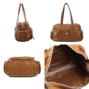 Miu Miu handbag leather brown